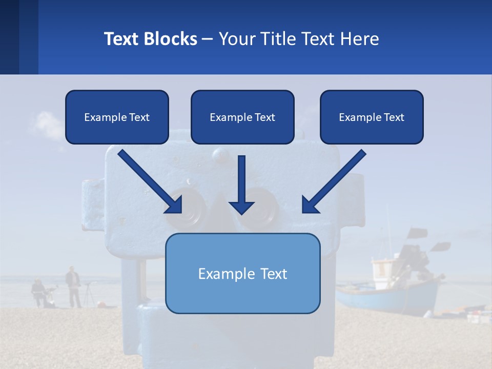 Blue Telescope Humor PowerPoint Template
