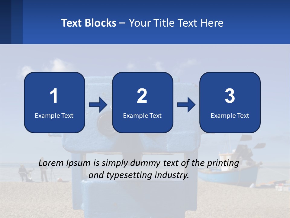 Blue Telescope Humor PowerPoint Template