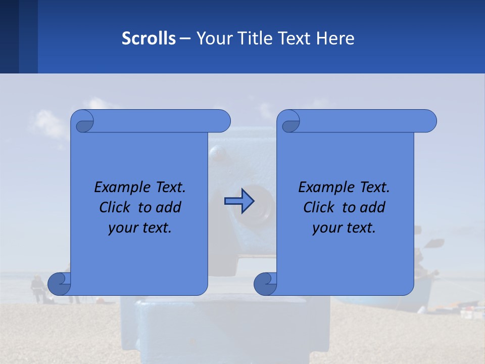 Blue Telescope Humor PowerPoint Template