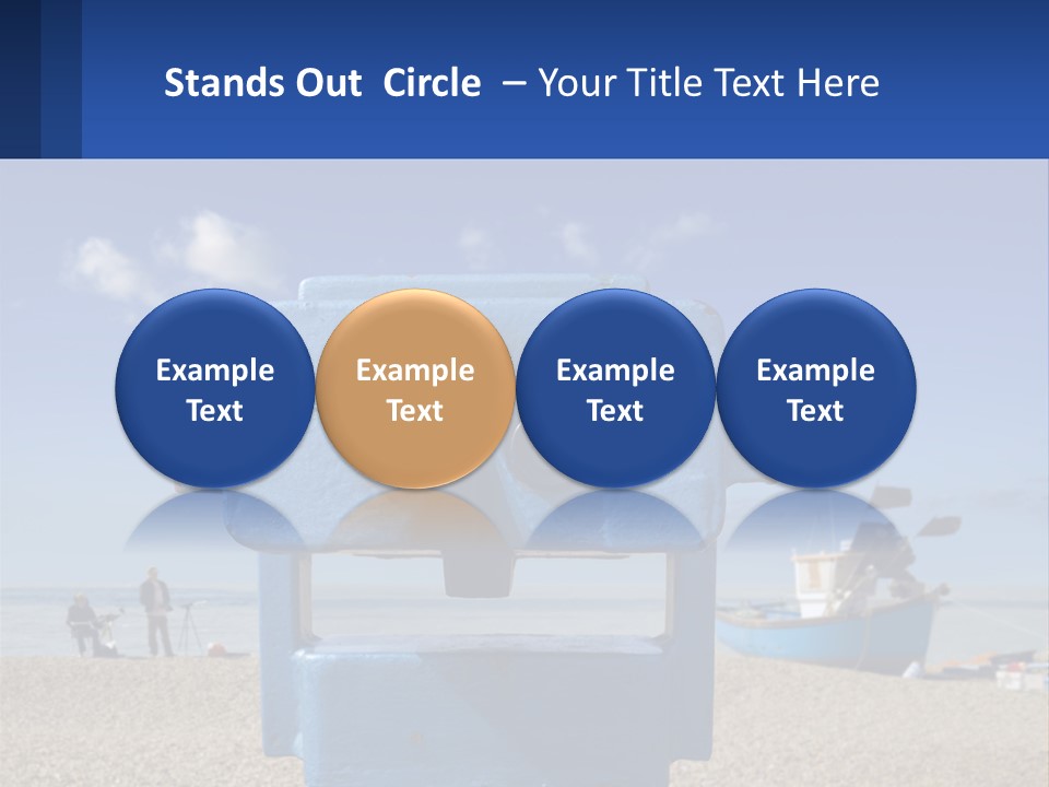 Blue Telescope Humor PowerPoint Template