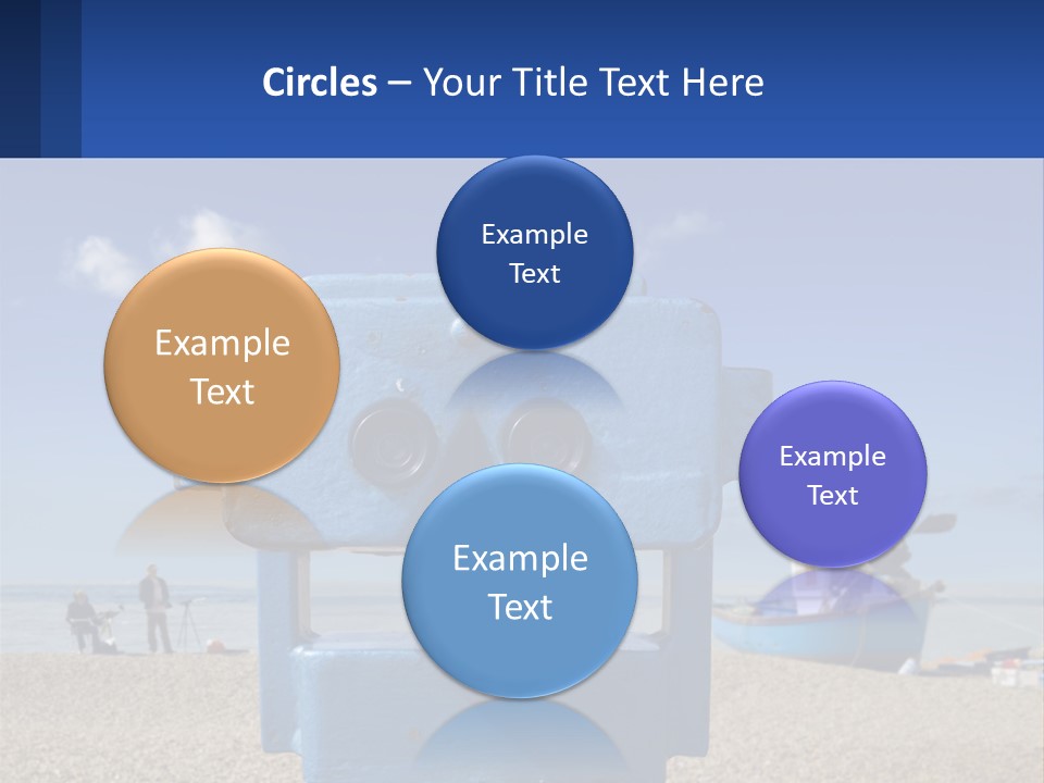 Blue Telescope Humor PowerPoint Template