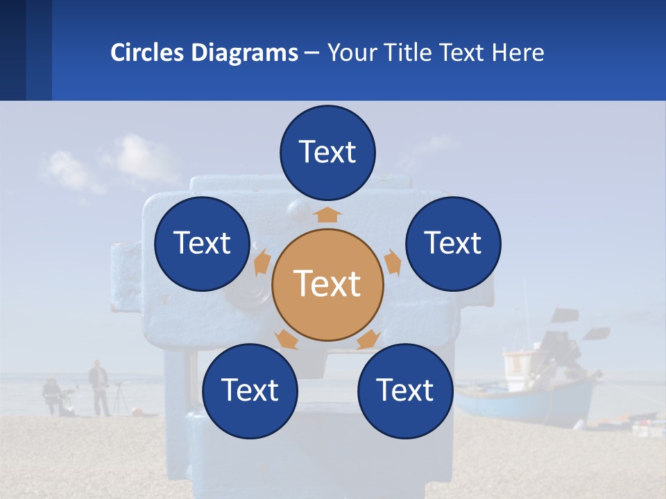 Blue Telescope Humor PowerPoint Template