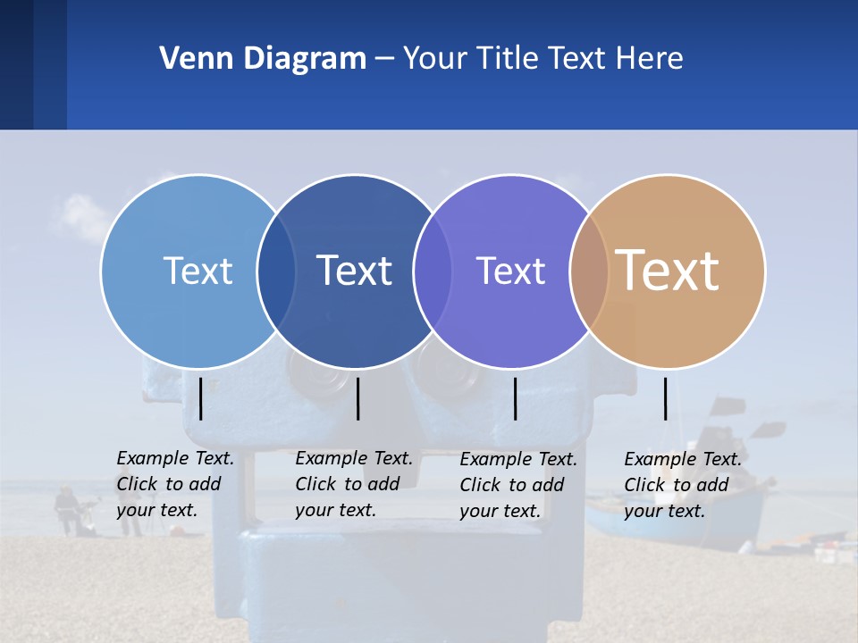 Blue Telescope Humor PowerPoint Template