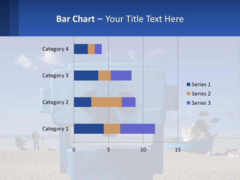 Blue Telescope Humor PowerPoint Template