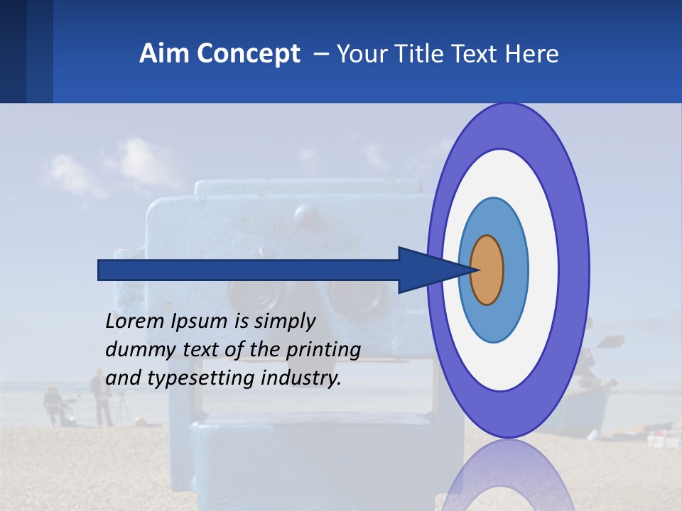 Blue Telescope Humor PowerPoint Template