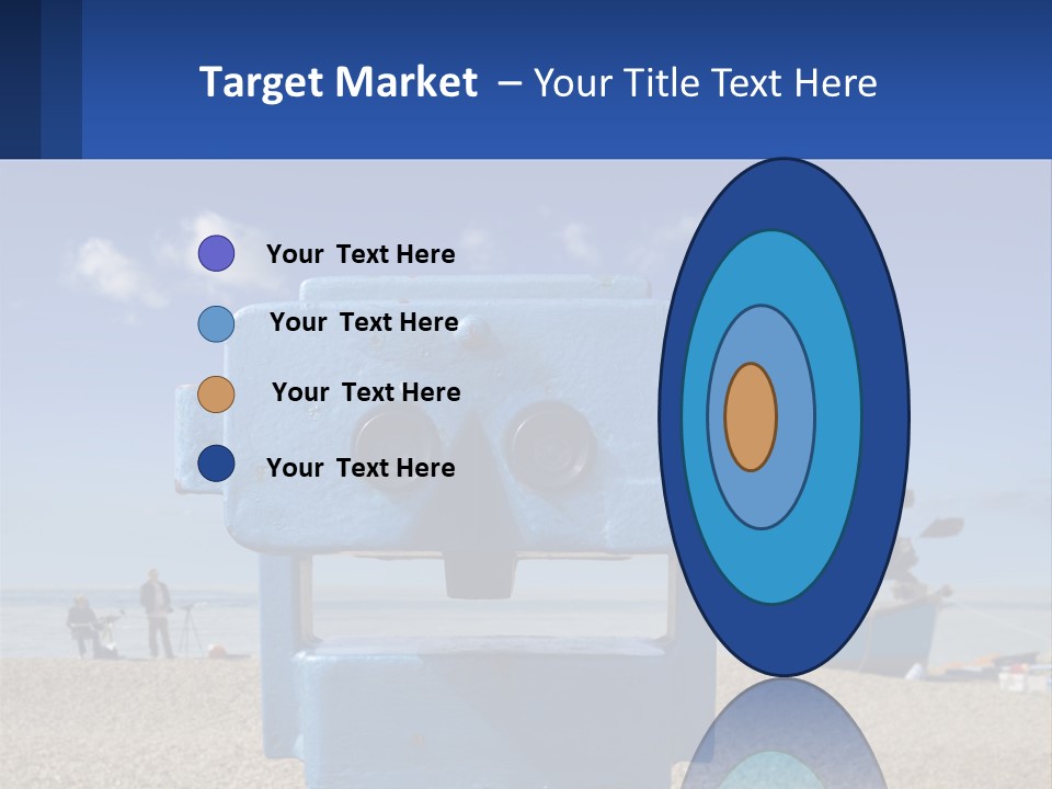 Blue Telescope Humor PowerPoint Template
