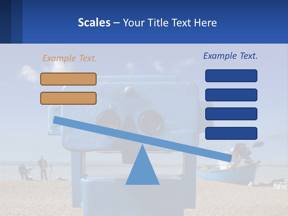 Blue Telescope Humor PowerPoint Template