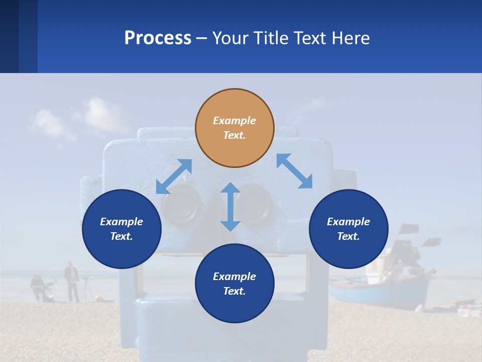 Blue Telescope Humor PowerPoint Template