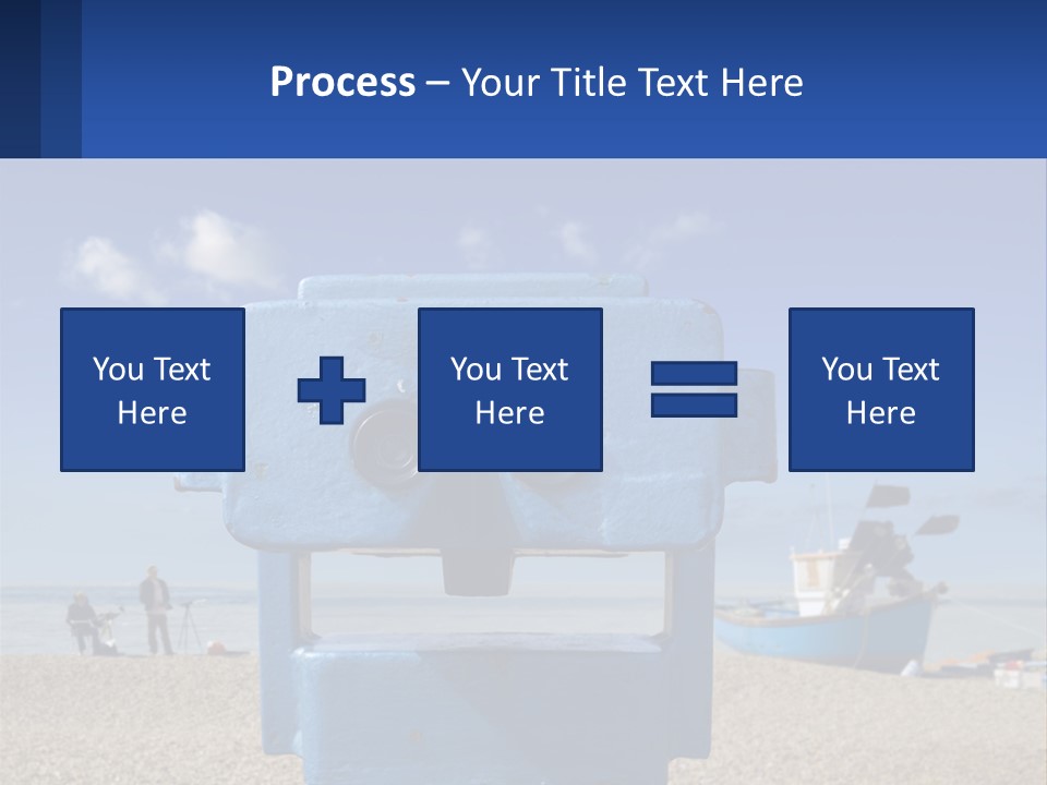 Blue Telescope Humor PowerPoint Template