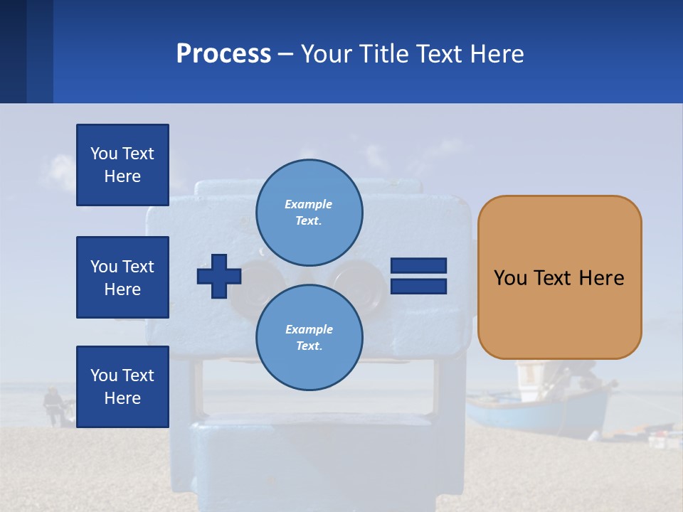 Blue Telescope Humor PowerPoint Template