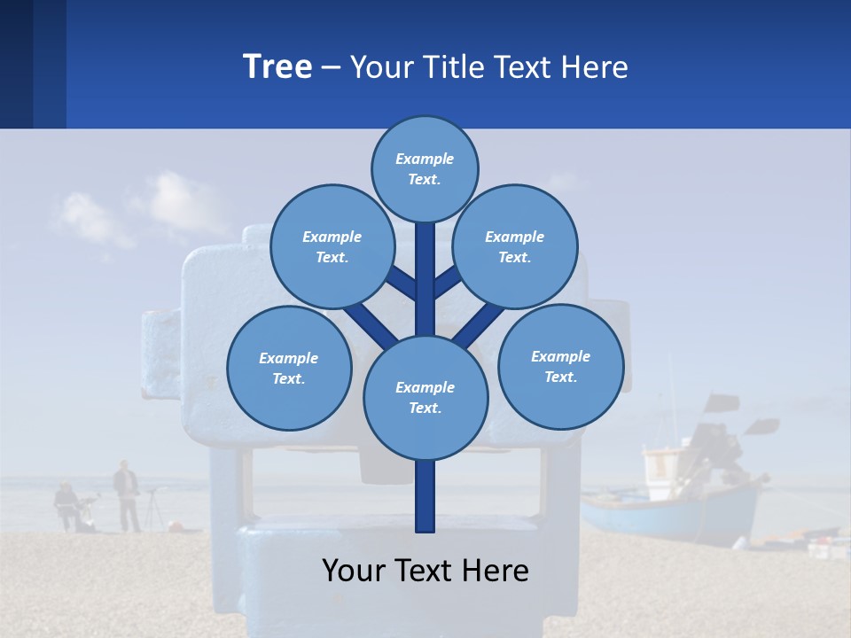 Blue Telescope Humor PowerPoint Template