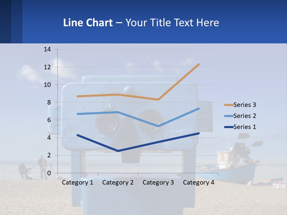 Blue Telescope Humor PowerPoint Template