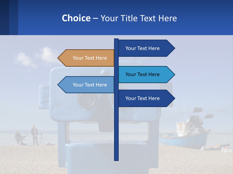Blue Telescope Humor PowerPoint Template
