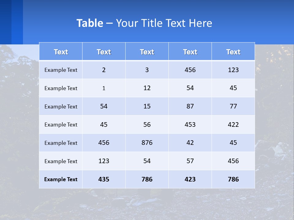 Outdoor Travel Activity PowerPoint Template