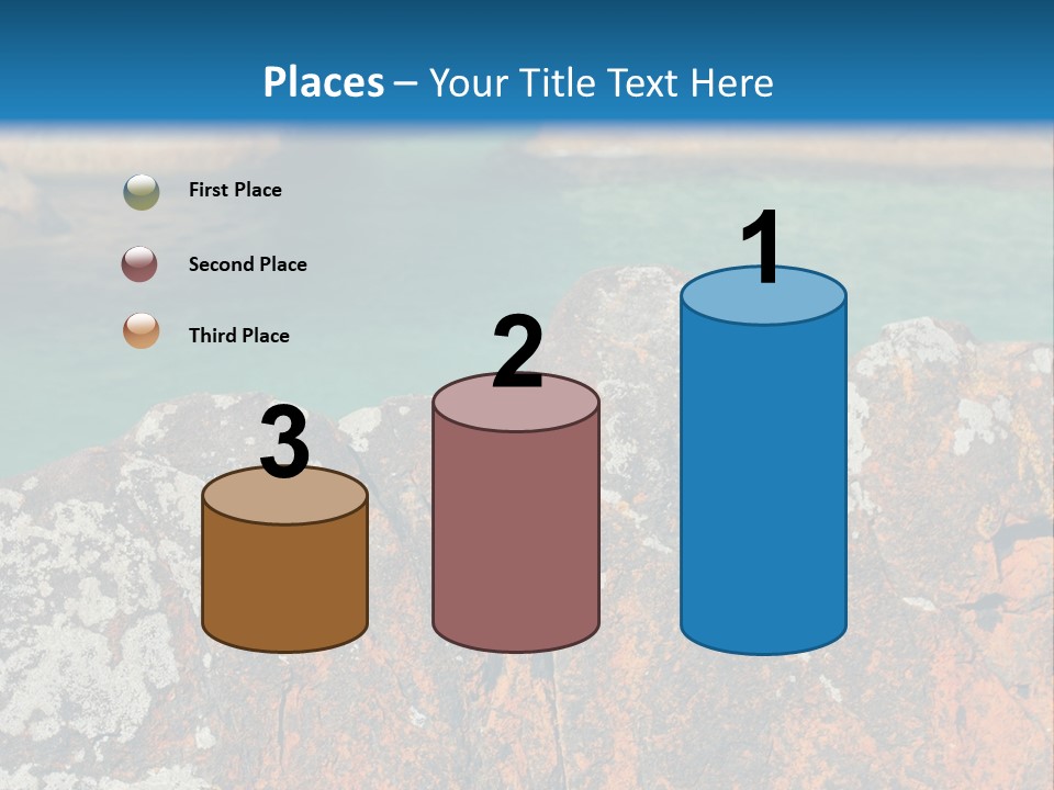 Blue Beach William Bay PowerPoint Template