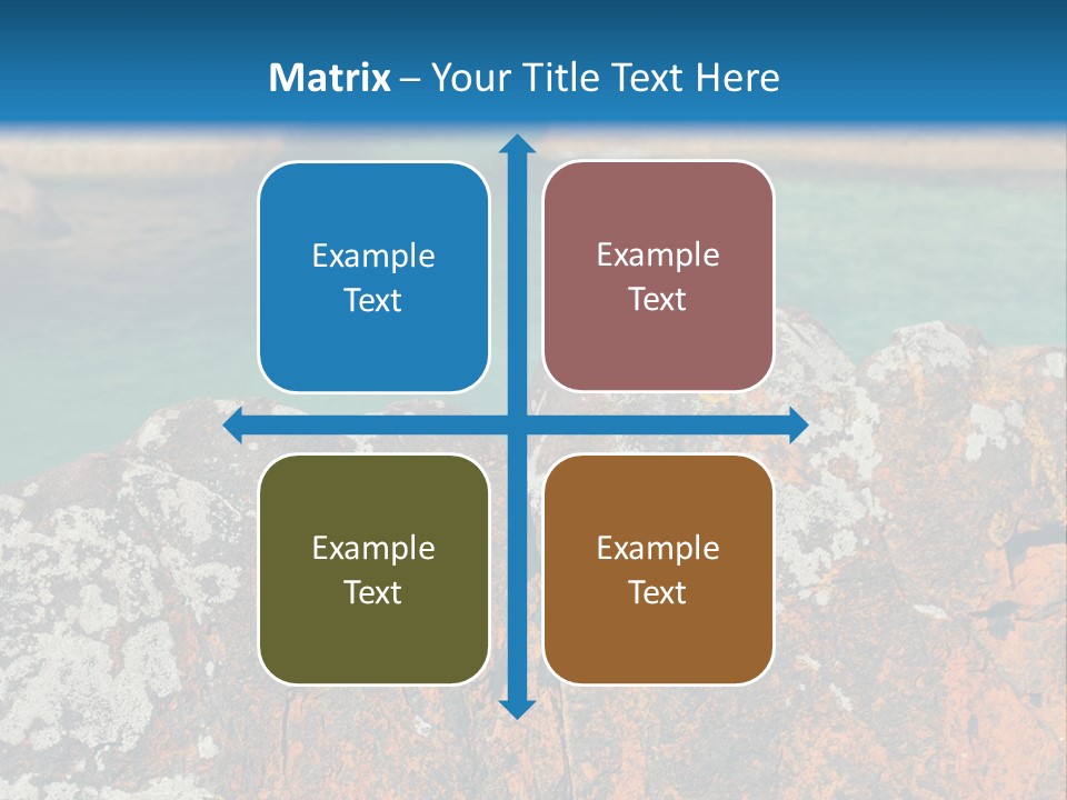 Blue Beach William Bay PowerPoint Template