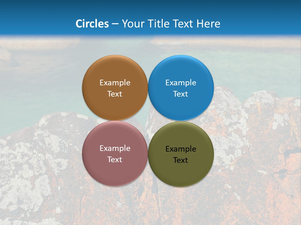 Blue Beach William Bay PowerPoint Template