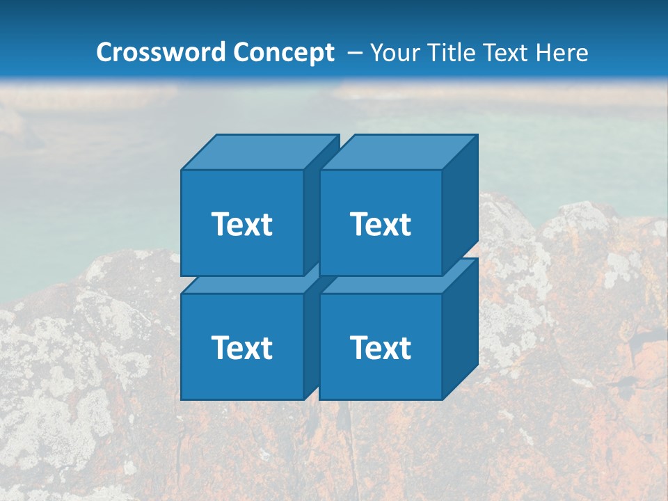 Blue Beach William Bay PowerPoint Template