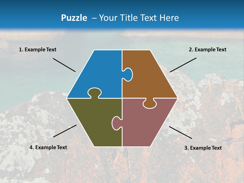 Blue Beach William Bay PowerPoint Template