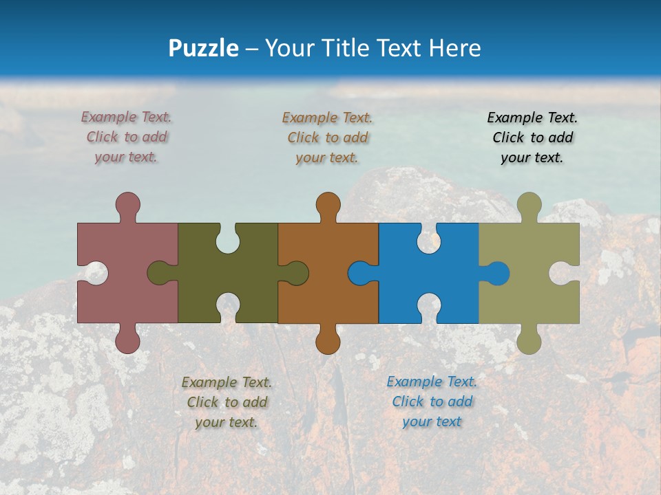 Blue Beach William Bay PowerPoint Template