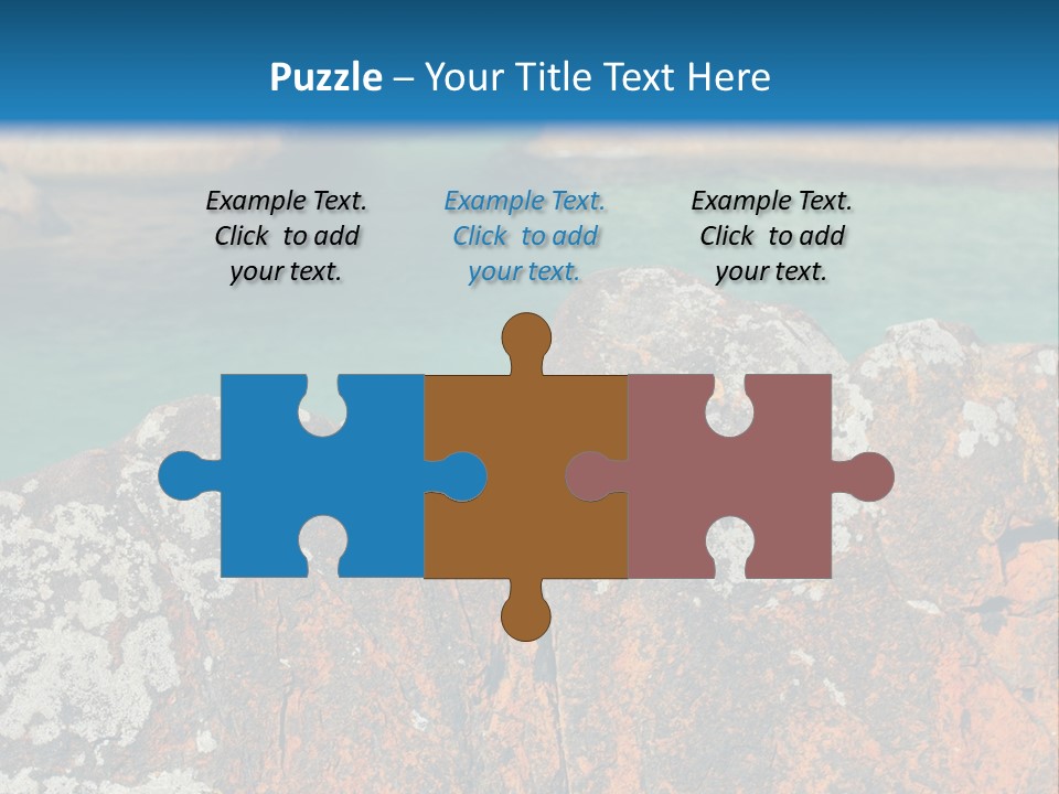 Blue Beach William Bay PowerPoint Template