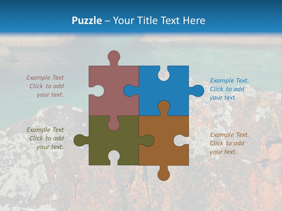 Blue Beach William Bay PowerPoint Template