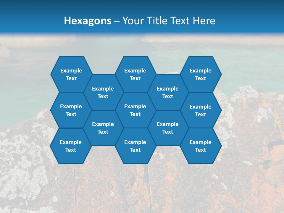 Blue Beach William Bay PowerPoint Template