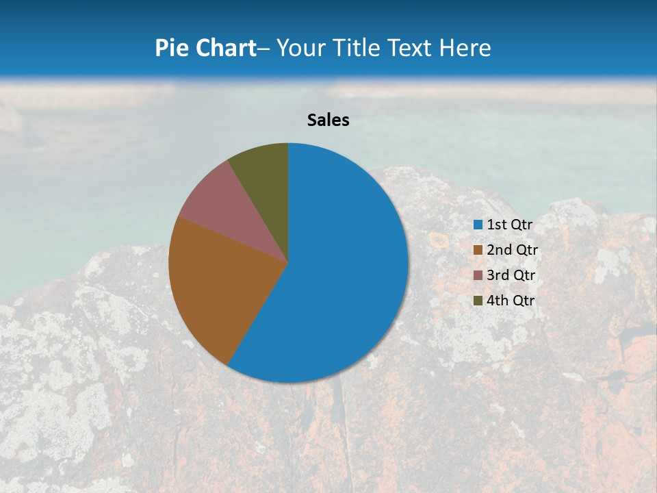 Blue Beach William Bay PowerPoint Template