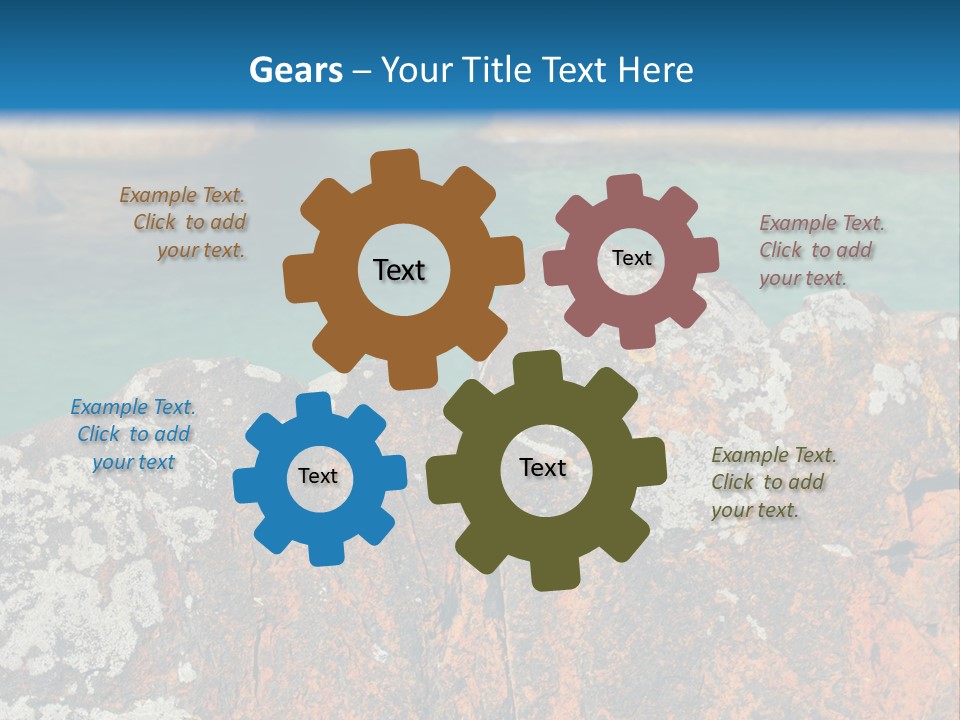 Blue Beach William Bay PowerPoint Template