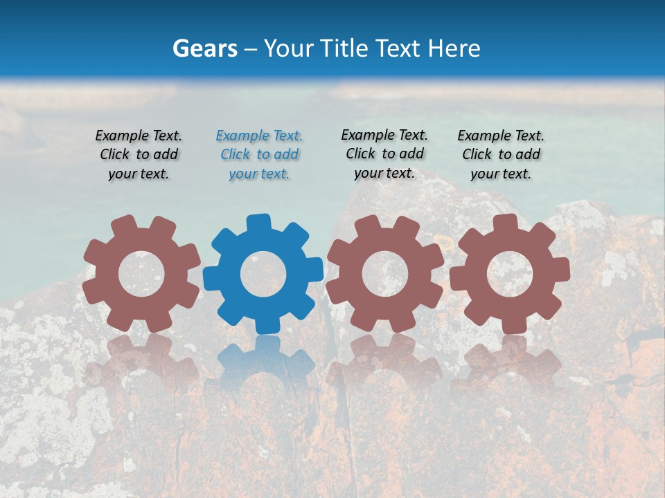 Blue Beach William Bay PowerPoint Template