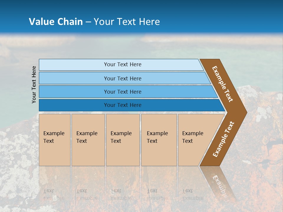 Blue Beach William Bay PowerPoint Template