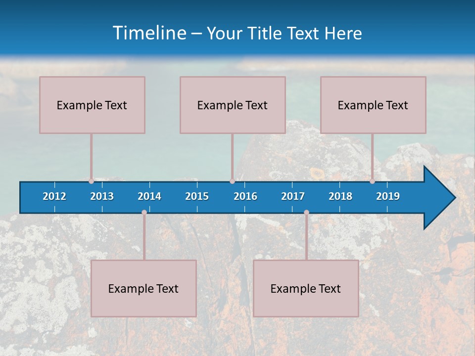Blue Beach William Bay PowerPoint Template