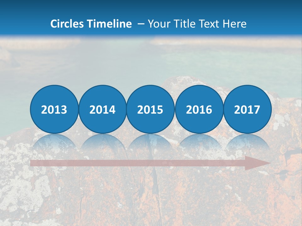 Blue Beach William Bay PowerPoint Template