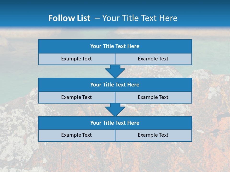 Blue Beach William Bay PowerPoint Template
