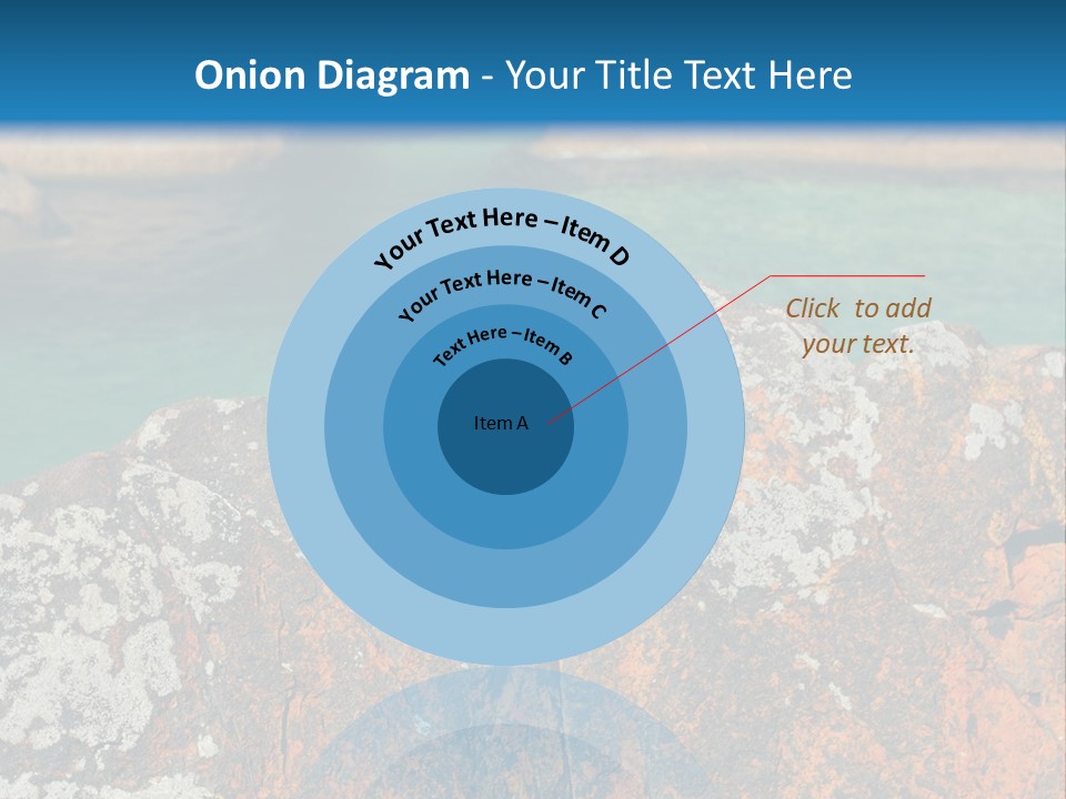 Blue Beach William Bay PowerPoint Template