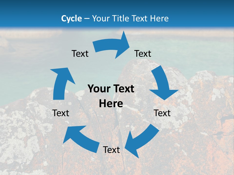 Blue Beach William Bay PowerPoint Template