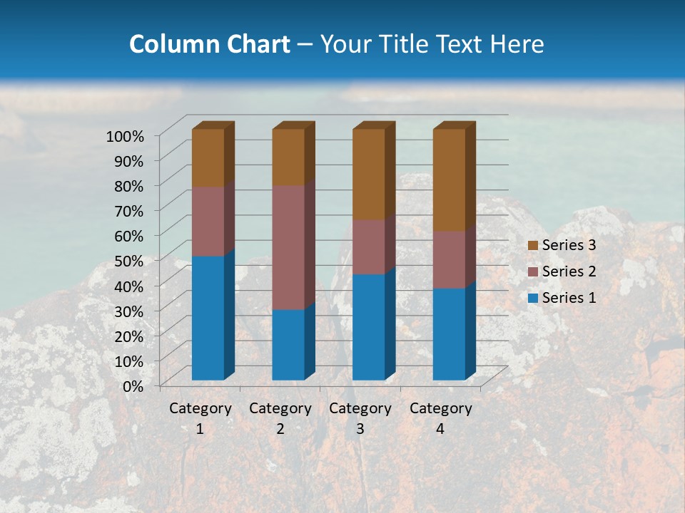 Blue Beach William Bay PowerPoint Template