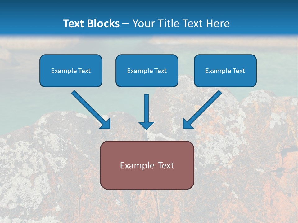 Blue Beach William Bay PowerPoint Template