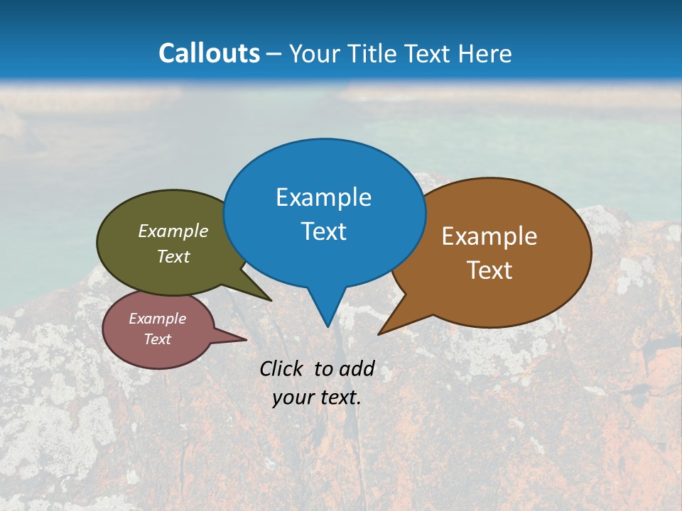 Blue Beach William Bay PowerPoint Template