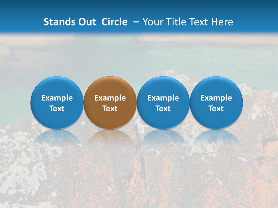 Blue Beach William Bay PowerPoint Template