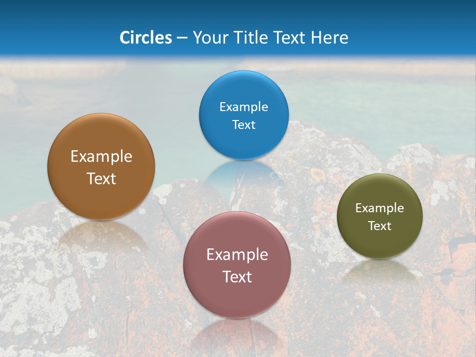 Blue Beach William Bay PowerPoint Template