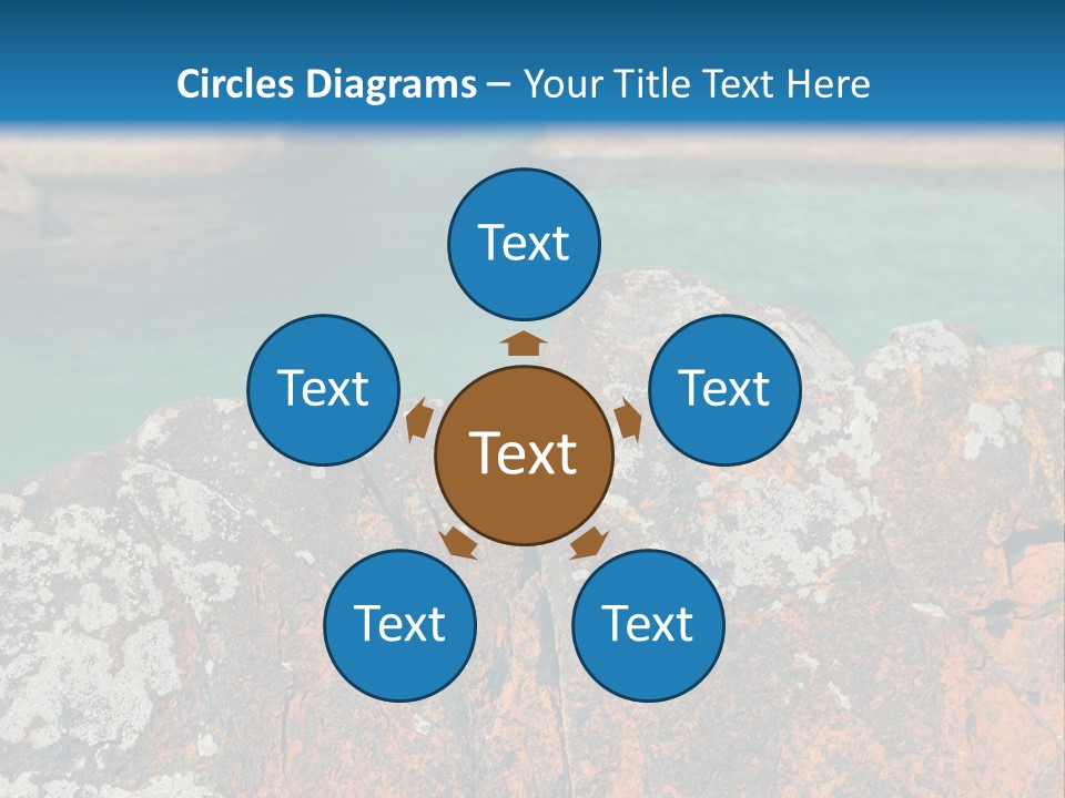 Blue Beach William Bay PowerPoint Template