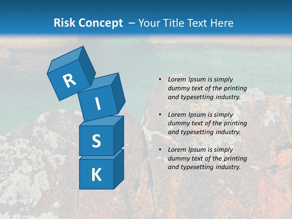 Blue Beach William Bay PowerPoint Template