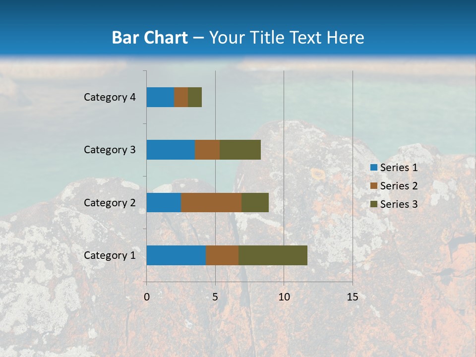 Blue Beach William Bay PowerPoint Template