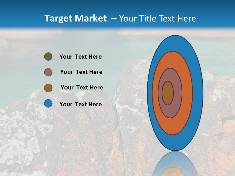 Blue Beach William Bay PowerPoint Template