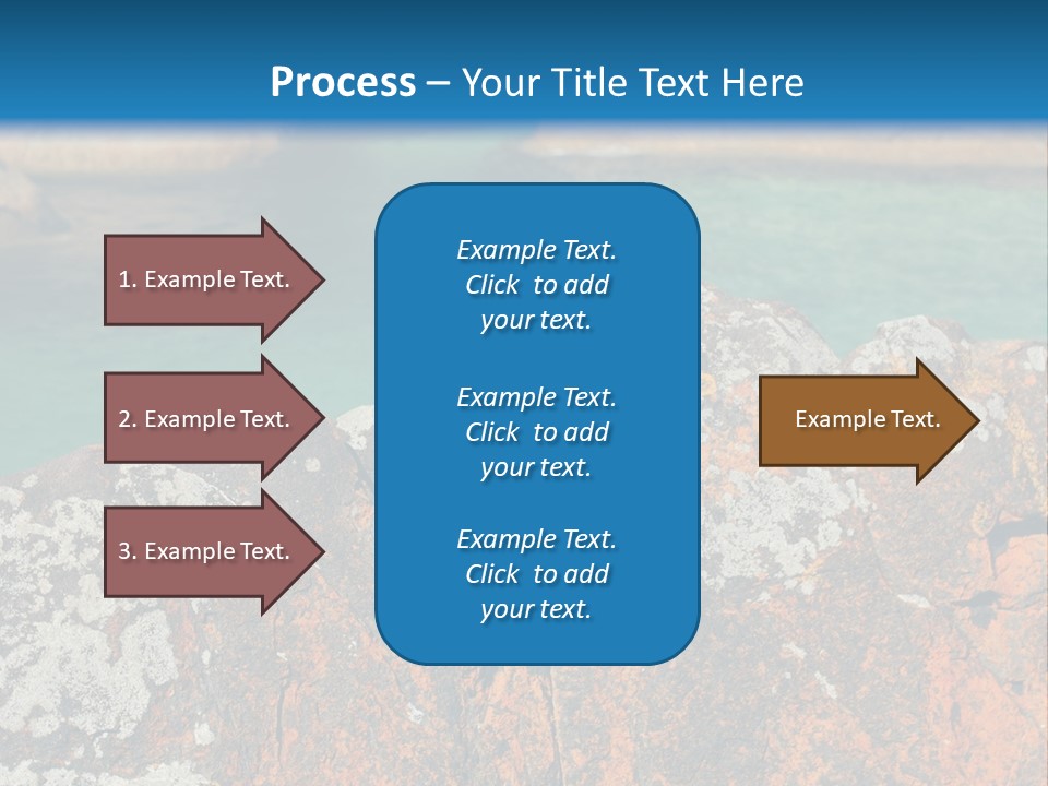 Blue Beach William Bay PowerPoint Template