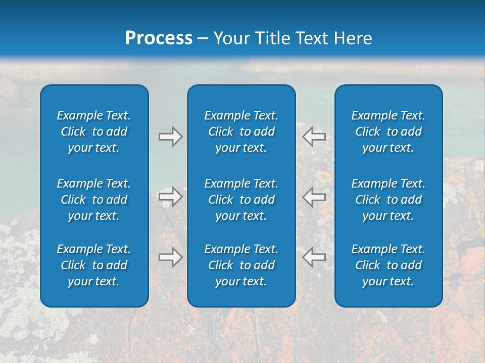 Blue Beach William Bay PowerPoint Template