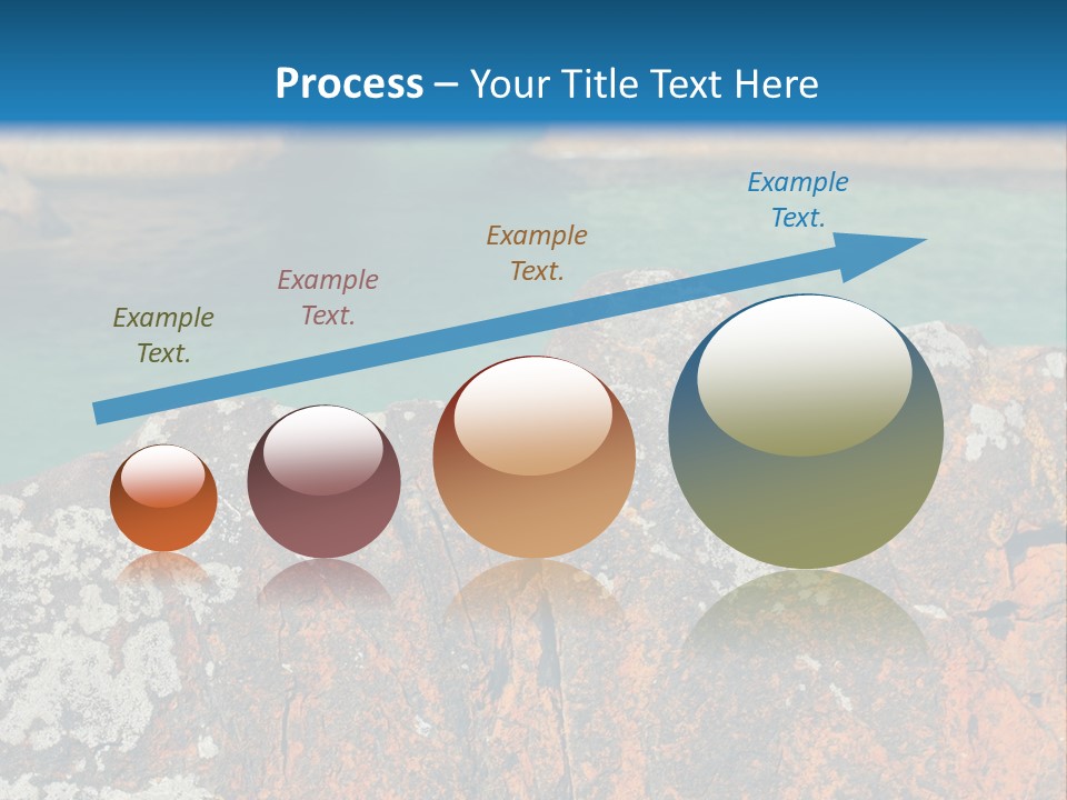 Blue Beach William Bay PowerPoint Template