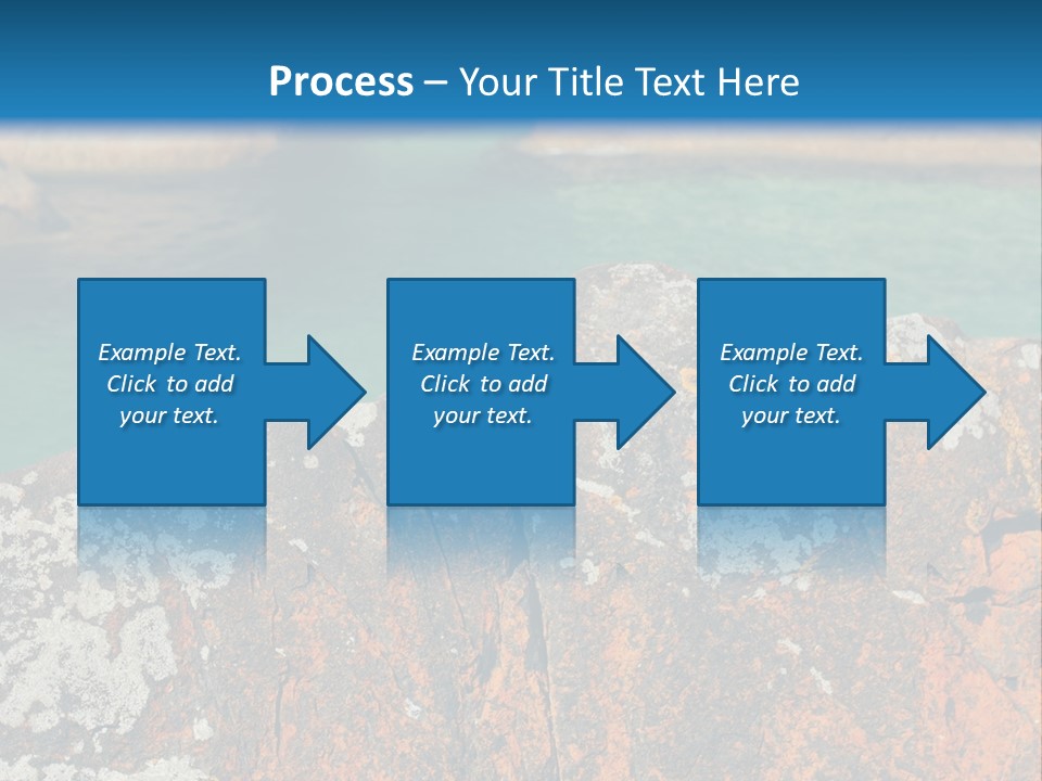 Blue Beach William Bay PowerPoint Template