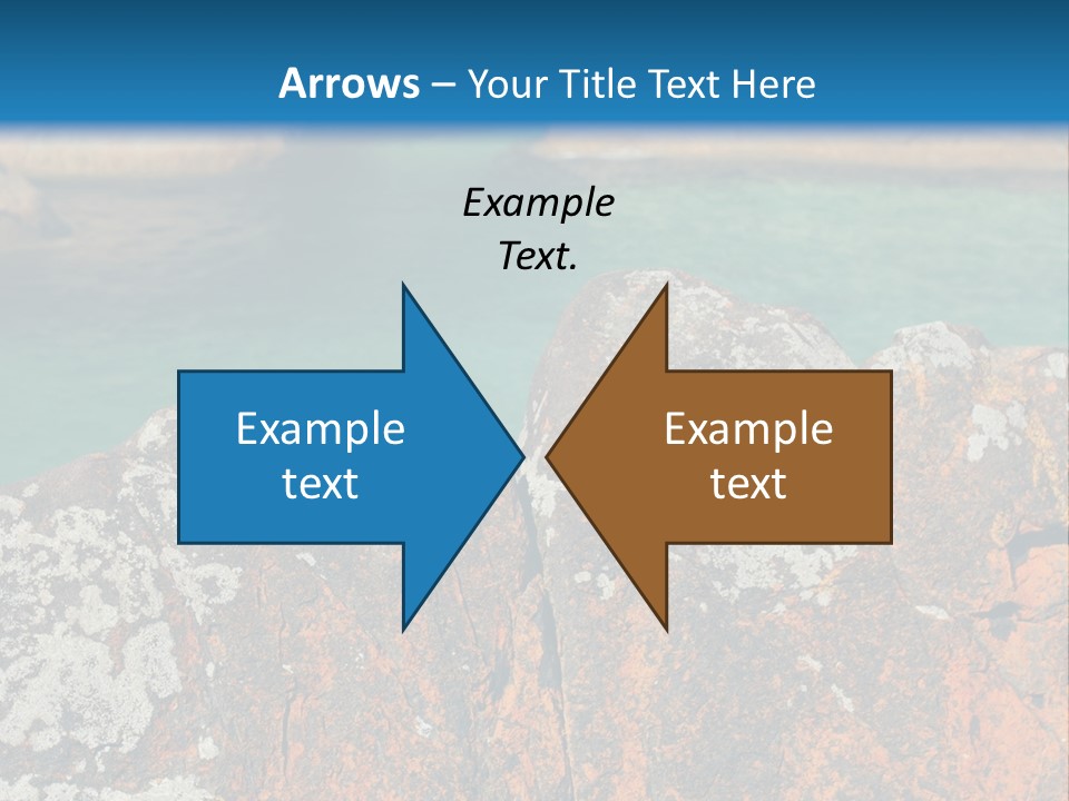 Blue Beach William Bay PowerPoint Template